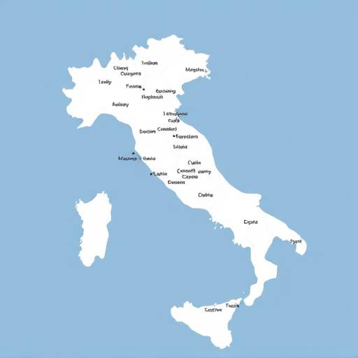 Una mappa dell'Italia con diverse citt&radic;&dagger; evidenziate